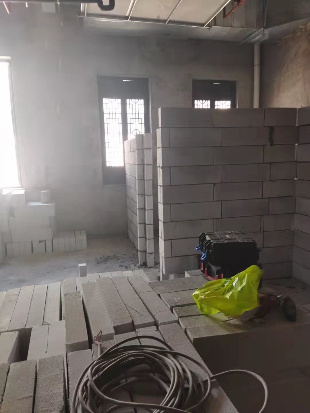 宾馆轻质砖隔墙效果